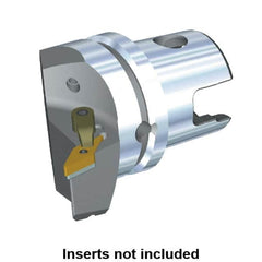 Kennametal - Right Hand Cut, Size KM63, VN.. Insert Compatiblity, Modular Turning & Profiling Cutting Unit Head - 43mm Ctr to Cutting Edge, 60mm Head Length, Through Coolant, Series M-Clamping - Americas Industrial Supply