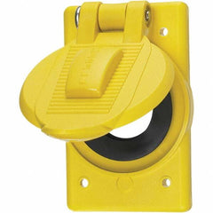 Hubbell Wiring Device-Kellems - Weatherproof Box Covers Cover Shape: Round Number of Holes in Outlet: 1 - Americas Industrial Supply