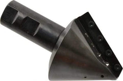 Cutting Tool Technologies - 60° Included Angle, 2.82" Max Cut Diam, 2.82mm Body Diam, 1" Shank Diam, Indexable Countersink - 2.01" LOC, 8 Square Inserts, SPEH 322 Insert Style, Positive Rake, Series PLC - Americas Industrial Supply