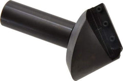 Cutting Tool Technologies - 90° Included Angle, 2.98" Max Cut Diam, 2.98mm Body Diam, 1" Shank Diam, Indexable Countersink - 1.23" LOC, 6 Square Inserts, SNMG 322 Insert Style, Negative Rake, Series NLC - Americas Industrial Supply