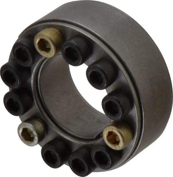 Climax Metal Products - M6 Thread, 1-1/4" Bore Diam, 2.362" OD, Shaft Locking Device - 12 Screws, 10,703 Lb Axial Load, 2.362" OAW, 0.669" Thrust Ring Width, 557 Ft/Lb Max Torque - Americas Industrial Supply