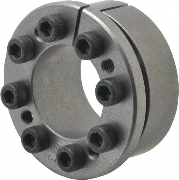 Climax Metal Products - M6 Thread, 1-3/8" Bore Diam, 2.362" OD, Shaft Locking Device - 8 Screws, 10,024 Lb Axial Load, 2.618" OAW, 0.669" Thrust Ring Width, 574 Ft/Lb Max Torque - Americas Industrial Supply