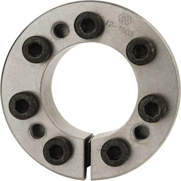 Climax Metal Products - M8 Thread, 1-3/4" Bore Diam, 2.953" OD, Shaft Locking Device - 7 Screws, 16,206 Lb Axial Load, 3.287" OAW, 0.787" Thrust Ring Width, 1,182 Ft/Lb Max Torque - Americas Industrial Supply