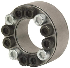 Climax Metal Products - M10 Thread, 3-7/16" Bore Diam, 5.118" OD, Shaft Locking Device - 16 Screws, 41,793 Lb Axial Load, 5.118" OAW, 0.945" Thrust Ring Width - Americas Industrial Supply