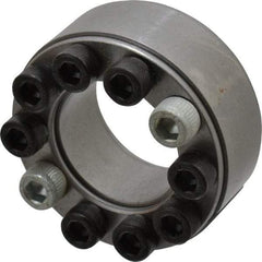 Climax Metal Products - M6 Thread, 30mm Bore Diam, 55mm OD, Shaft Locking Device - 10 Screws, 8,919 Lb Axial Load, 2.165" OAW, 0.669" Thrust Ring Width, 439 Ft/Lb Max Torque - Americas Industrial Supply