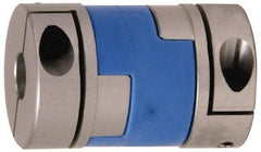 Lovejoy - 3/16" Max Bore Diam, Flexible Oldham Coupling - 0.789" OD, 1.3" OAL, Aluminum Hub with Polyacetal Insert, Order 2 Hubs with Same OD & 1 Insert for Complete Coupling - Americas Industrial Supply