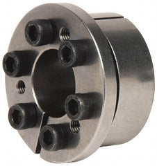 Climax Metal Products - M6 Thread, 25mm Bore Diam, 50mm OD, Shaft Locking Device - 6 Screws, 7,518 Lb Axial Load, 2.224" OAW, 0.669" Thrust Ring Width, 308 Ft/Lb Max Torque - Americas Industrial Supply