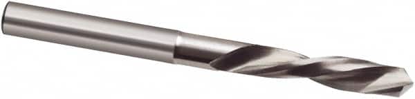 Micro Drill Bit: 0.0535″ Dia, 118 °, Cobalt Bright/Uncoated, LH Cut, Spiral Flute, Oversized Shank, Series 303