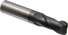 Accupro - 3/4" Diam 2 Flute Solid Carbide 1/8" Corner Radius End Mill - Americas Industrial Supply