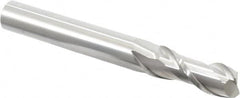 Accupro - 3/4", 2" LOC, 3/4" Shank Diam, 6" OAL, 2 Flute, Solid Carbide Square End Mill - Single End, Uncoated, Spiral Flute, 40° Helix, Centercutting, Right Hand Cut, Right Hand Flute - Americas Industrial Supply