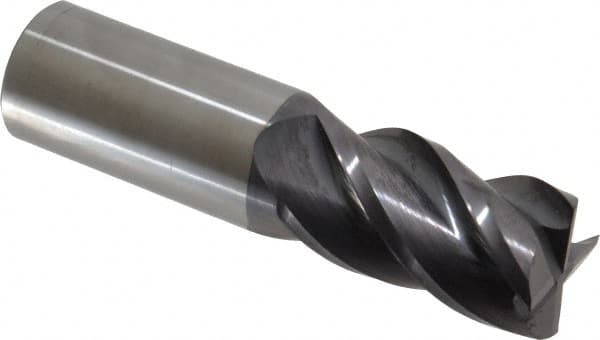 Accupro - 1" Diam 4 Flute Solid Carbide 0.02" Corner Radius End Mill - Americas Industrial Supply