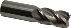 Accupro - 1", 4 Flute, Single End, Solid Carbide, 0.03" Corner Radius End Mill - 4" OAL, 40° Helix, Right Hand Flute, 1-3/4" LOC, Right Hand Cut - Americas Industrial Supply