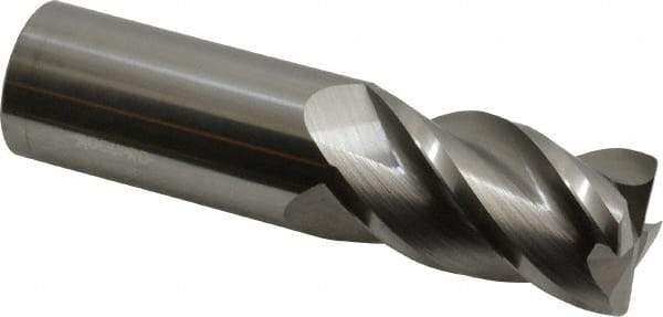 Accupro - 1", 4 Flute, Single End, Solid Carbide, 0.045" Corner Radius End Mill - 4" OAL, 40° Helix, Right Hand Flute, 1-3/4" LOC, Right Hand Cut - Americas Industrial Supply