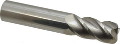 Accupro - 3/4", 4 Flute, Single End, Solid Carbide, 1/8" Corner Radius End Mill - 4" OAL, 40° Helix, Right Hand Flute, 1-1/2" LOC, Right Hand Cut - Americas Industrial Supply
