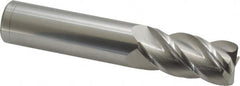 Accupro - 3/4", 4 Flute, Single End, Solid Carbide, 0.06" Corner Radius End Mill - 4" OAL, 40° Helix, Right Hand Flute, 1-1/2" LOC, Right Hand Cut - Americas Industrial Supply