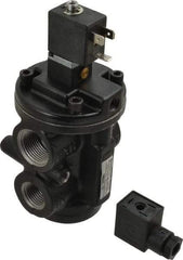 Norgren - 4.6 CV Rate, 1/2" NPT Inlet 1/2 Basic Valves - 1/2" NPT Inlet, Poppet Valve, Solenoid Actuator - Americas Industrial Supply