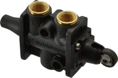 Norgren - 0.34 CV Rate, 1/8" NPT Inlet 3/2 Super Mechanical Valve - 1/8" NPT Inlet, Packed Spool Valve, Roller Actuator - Americas Industrial Supply