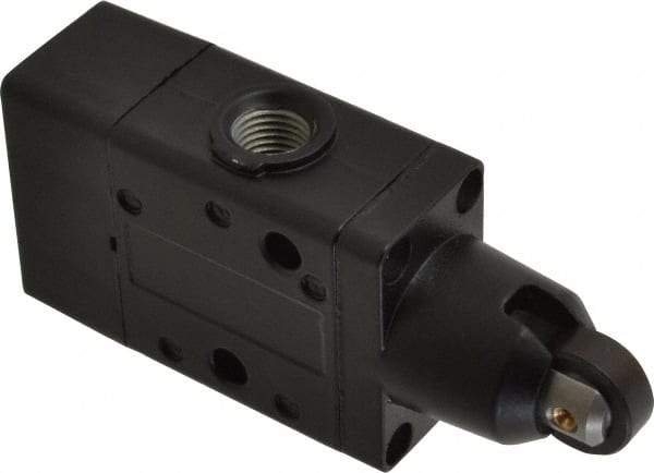 Norgren - 0.98 CV Rate, 1/4" NPT Inlet 3/2 Super Mechanical Valve - 1/4" NPT Inlet, Packed Spool Valve, Roller Actuator - Americas Industrial Supply
