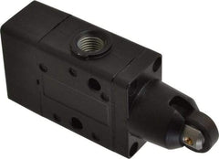 Norgren - 0.98 CV Rate, 1/4" NPT Inlet 3/2 Super Mechanical Valve - 1/4" NPT Inlet, Packed Spool Valve, Roller Actuator - Americas Industrial Supply