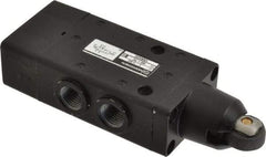 Norgren - 0.98 CV Rate, 1/4" NPT Inlet 5/2 Super Mechanical Valve - 1/4" NPT Inlet, Packed Spool Valve, Roller Actuator - Americas Industrial Supply