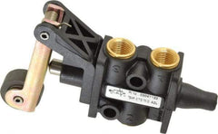 Norgren - 0.34 CV Rate, 1/8" NPT Inlet 3/2 Super Mechanical Valve - 1/8" NPT Inlet, Packed Spool Valve, Roller Lever Actuator - Americas Industrial Supply