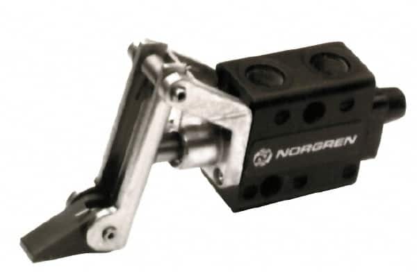 Norgren - 0.34 CV Rate, 1/8" NPT Inlet 5/2 Super Mechanical Valve - 1/8" NPT Inlet, Packed Spool Valve, One Way, Trip Actuator - Americas Industrial Supply