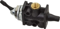 Norgren - 1/8" NPT Packed Spool Valve - Toggle Type, Lever Activation & 0.34 CV Rate - Americas Industrial Supply