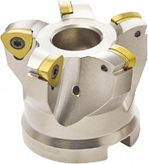 Seco - 4 Inserts, 1.6535" Cutter Diam, 0.0394" Max Depth of Cut, Indexable High-Feed Face Mill - 0.6299" Arbor Hole Diam, 0.3307" Keyway Width, 1.5748" High, 218.19-125.. Inserts - Americas Industrial Supply