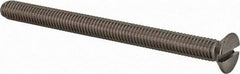 Value Collection - M6x1.00 Metric Coarse, 75mm OAL Slotted Drive Machine Screw - Flat Head, Grade 18-8 & A2 Stainless Steel, Uncoated, Without Washer - Americas Industrial Supply
