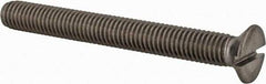 Value Collection - M8x1.25 Metric Coarse, 70mm OAL Slotted Drive Machine Screw - Flat Head, Grade 18-8 & A2 Stainless Steel, Uncoated, Without Washer - Americas Industrial Supply