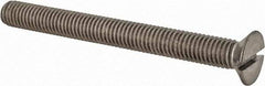 Value Collection - M8x1.25 Metric Coarse, 80mm OAL Slotted Drive Machine Screw - Flat Head, Grade 18-8 & A2 Stainless Steel, Uncoated, Without Washer - Americas Industrial Supply