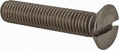 Value Collection - M12x1.75 Metric Coarse, 60mm OAL Slotted Drive Machine Screw - Flat Head, Grade 18-8 & A2 Stainless Steel, Uncoated, Without Washer - Americas Industrial Supply