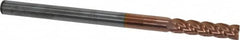 Accupro - 1/4", 1" LOC, 1/4" Shank Diam, 4" OAL, 4 Flute, Solid Carbide Square End Mill - Single End, TiCN Finish, Spiral Flute, 40° Helix, Centercutting, Right Hand Cut, Right Hand Flute - Americas Industrial Supply