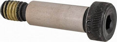 Value Collection - 3/8" Shoulder Diam x 1" Shoulder Length, 5/16-18 UNC, Hex Socket Shoulder Screw - 4140 Alloy Steel with Nylon Locking Patch, 1/4" Head Height x 9/16" Head Diam - Americas Industrial Supply