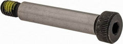 Value Collection - 3/8" Shoulder Diam x 1-3/4" Shoulder Length, 5/16-18 UNC, Hex Socket Shoulder Screw - 4140 Alloy Steel with Nylon Locking Patch, 1/4" Head Height x 9/16" Head Diam - Americas Industrial Supply
