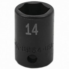 SK - Impact Socket - 3/8"DR 14MM IMPACT SOCKET - Americas Industrial Supply