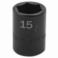 SK - Impact Socket - 3/8"DR 15MM IMPACT SOCKET - Americas Industrial Supply