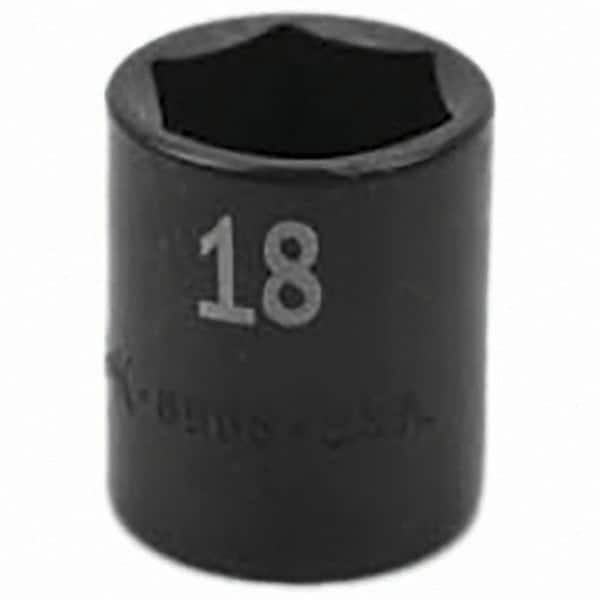SK - Impact Socket - 3/8"DR 18MM IMPACT SOCKET - Americas Industrial Supply