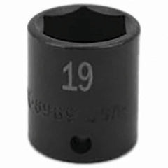 SK - Impact Socket - 3/8"DR 19MM IMPACT SOCKET - Americas Industrial Supply