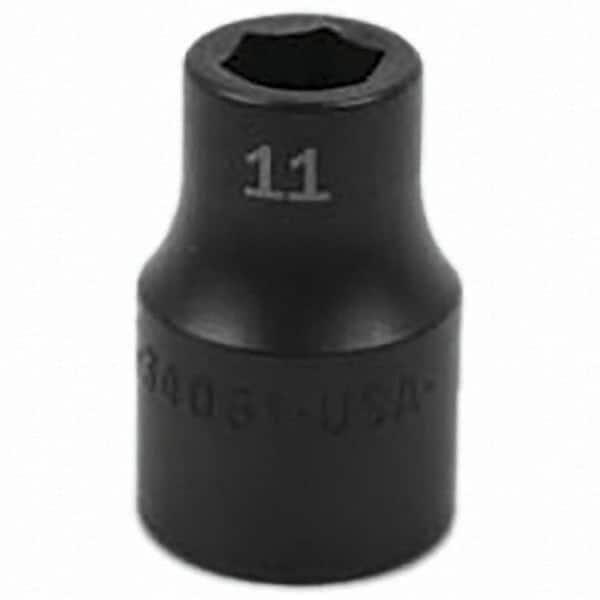 SK - Impact Socket - 1/2"DR 11MM IMPACT SOCKET - Americas Industrial Supply