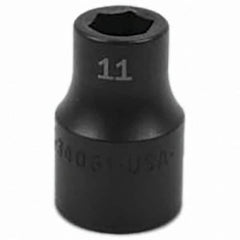 SK - Impact Socket - 1/2"DR 11MM IMPACT SOCKET - Americas Industrial Supply
