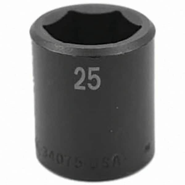 SK - Impact Socket - 1/2"DR 25MM IMPACT SOCKET - Americas Industrial Supply
