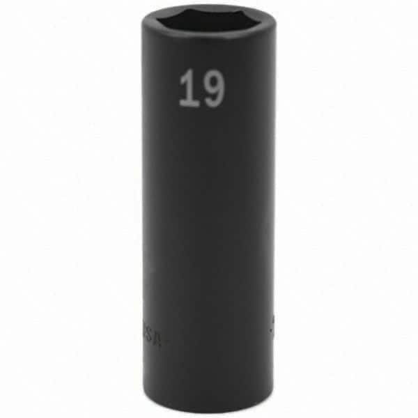 SK - Impact Socket - 1/2"DR 19MM DEEP IMPACT SOCKET - Americas Industrial Supply
