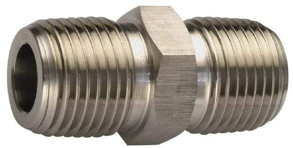 Ham-Let - 3/4" Internal Brass Hex Nipple - 3600 PSI, MNPT x MNPT - Americas Industrial Supply