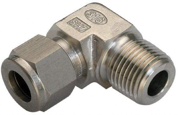 Ham-Let - 5/16" OD, Grade 316Stainless Steel Male Elbow - Comp x MNPT Ends - Americas Industrial Supply