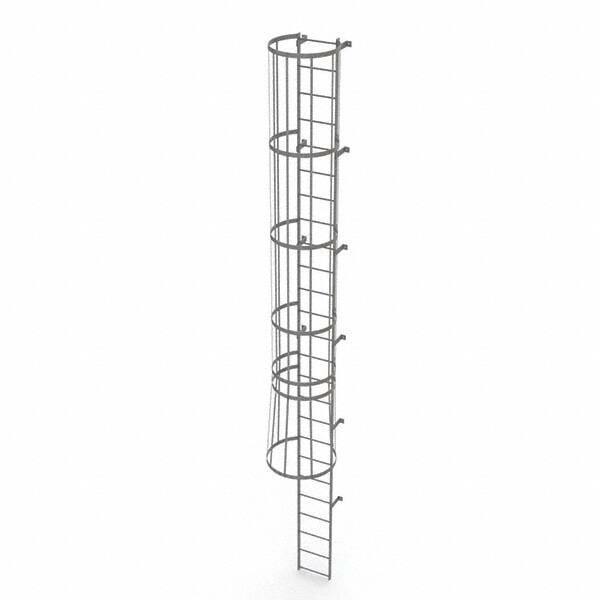 TRI-ARC - Rolling & Wall Mounted Ladders & Platforms Type: Fixed Ladder Style: Safety Cage - Americas Industrial Supply