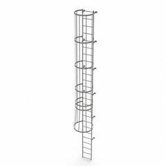 TRI-ARC - Rolling & Wall Mounted Ladders & Platforms Type: Fixed Ladder Style: Safety Cage - Americas Industrial Supply