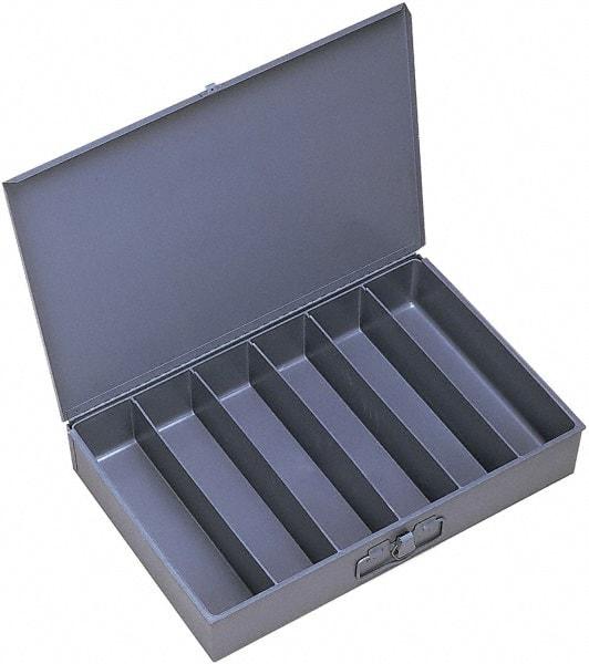 Durham - 18 Inches Wide x 3 Inches High x 12 Inches Deep Compartment Box - Steel , 6 Compartments - Americas Industrial Supply