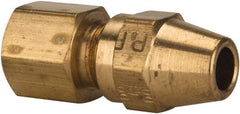 Parker - 1/2" OD, Brass Female Connector - 400 Max Working psi, -65 to 250°F, Comp x FNPT Ends - Americas Industrial Supply