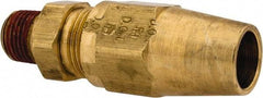 Parker - 3/8" OD, Brass Male Connector - 400 Max Working psi, -65 to 250°F, Comp x MNPT Ends - Americas Industrial Supply